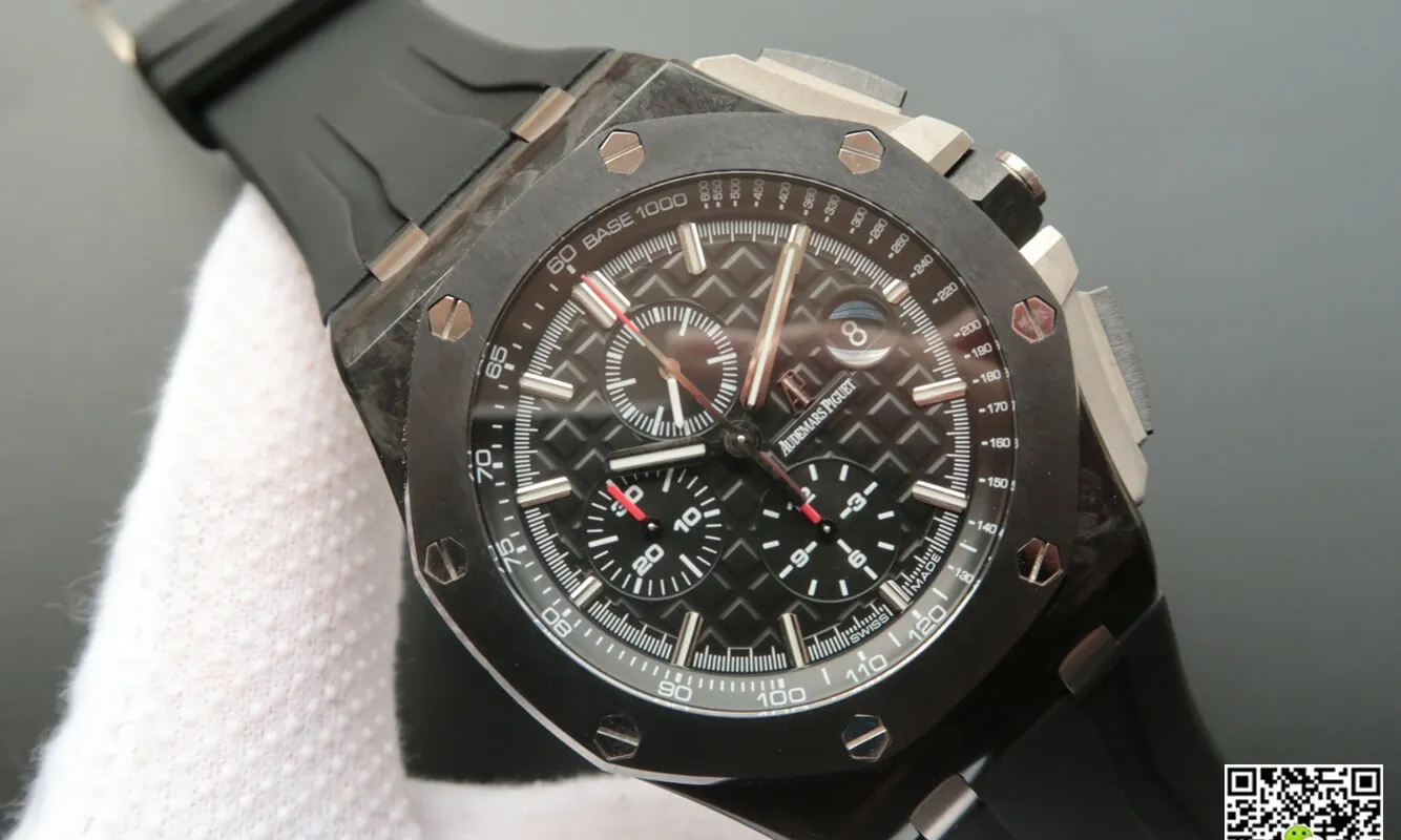 Audemars Piguet Royal Oak Offshore 26400AU.OO.A002CA.01 JF Factory 1:1 Best Edition Replica Watch Black Strap
